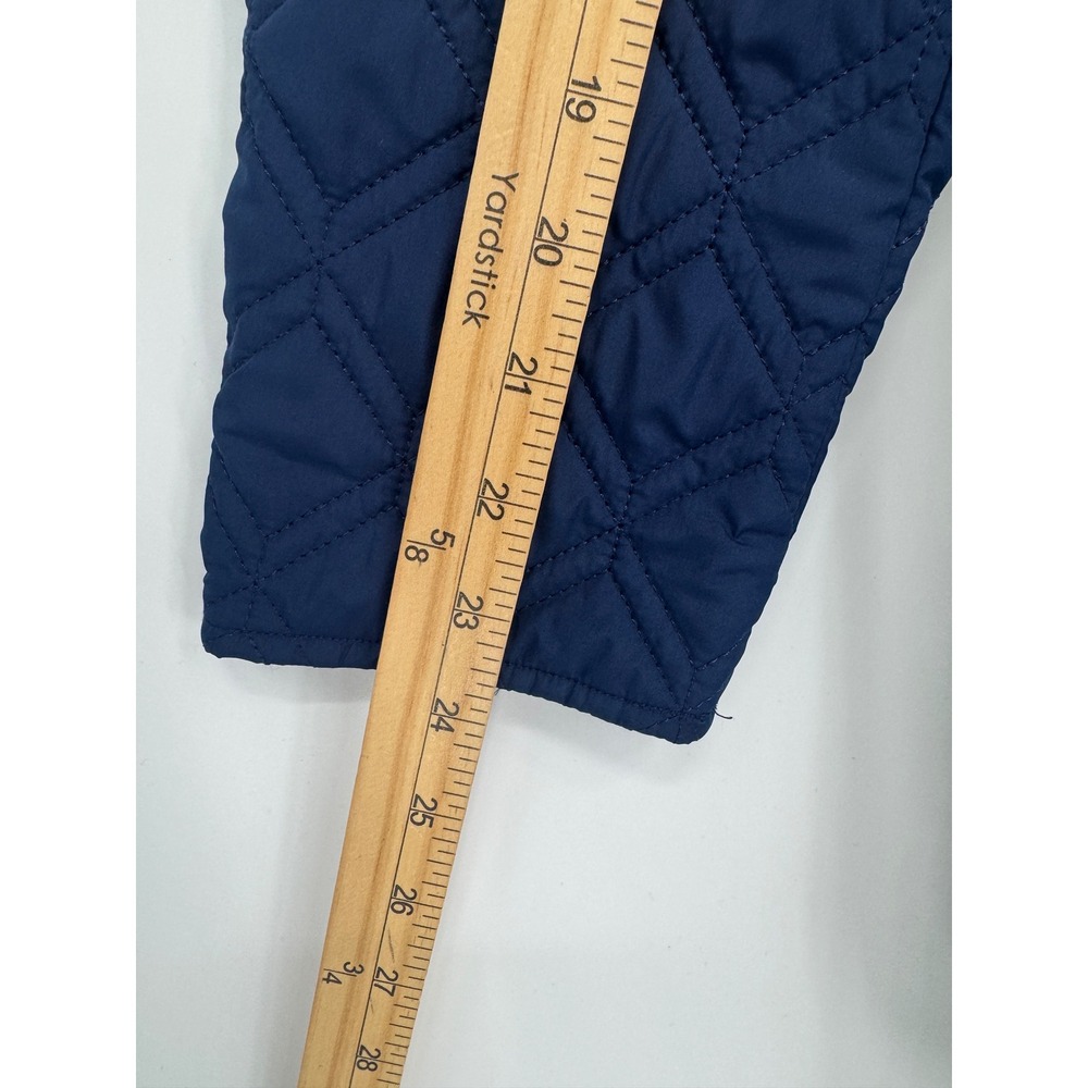 Lands End Quilted Jacket Womens S Blue Diamond Stitch Barn Coat Fall Outdoor - Picture 5 of 9